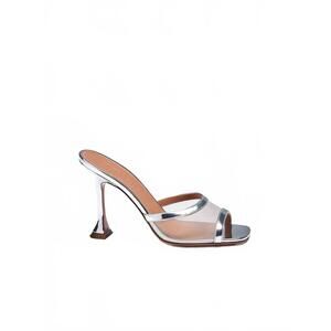 NEW BRITT NETTA women's candy mule sandal in silver